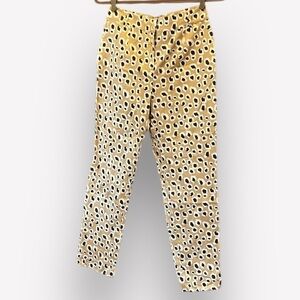 🐠NWT Purottato Animal Print Cotton Flat Front Casual Pant $350 Italy